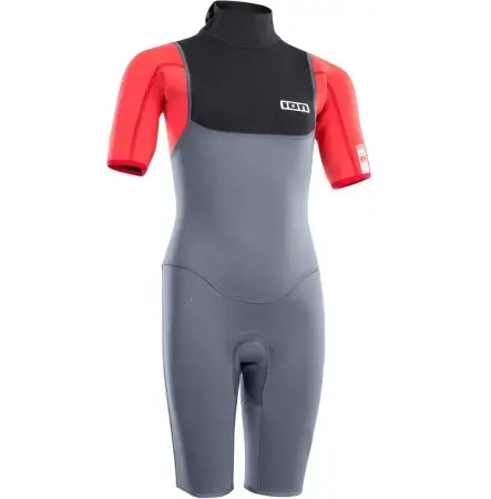 Ion CAPTURE 2/2 BACK ZIP JUNIOR Shorty steel blue/red/black Warehouse One Beliebt