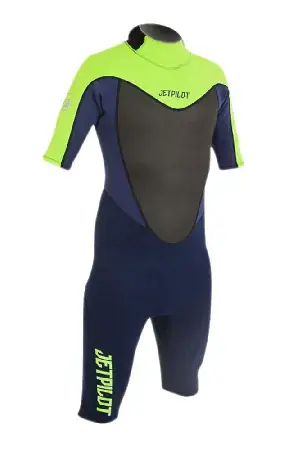 Top-Seller Jet pilot ELITE 2/2 SS Shorty navy/green Warehouse One