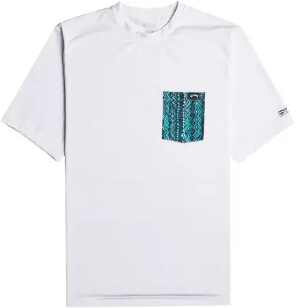 Nur Für Kurze Zeit Billabong TEAM POCKET SS Lycra white Warehouse One