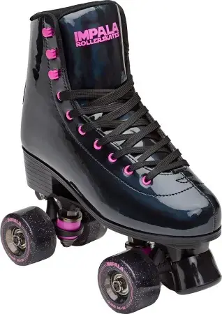Nur Heute Impala QUAD SKATE Rollschuh black holographic Warehouse One