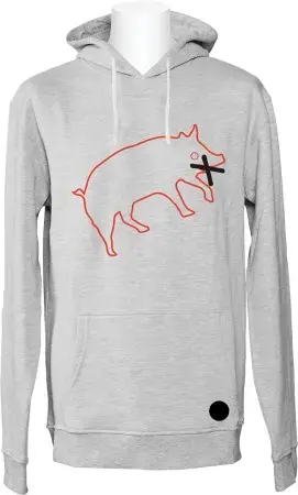 Super-Preis Yes PIG Hoodie heather grey Warehouse One