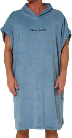 Preisreduziert Ocean earth SURF ESSENTIAL HOODED Poncho steel Warehouse One