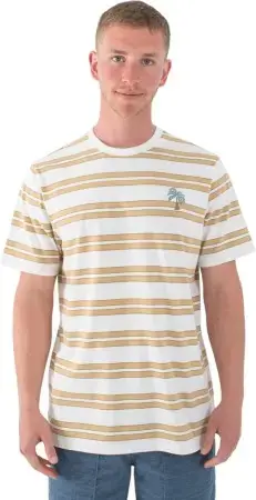 Sonderaktion Hurley NATURALS STRIPE T-Shirt barely bone Warehouse One