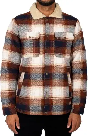 Neue Kollektion Iriedaily YOUNG FELLA Flannel Jacke navy/brown Warehouse One