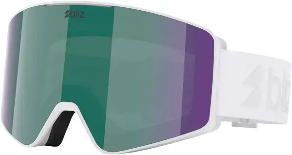 Sonderangebot Bliz G001S Schneebrille matte white/brown green multi Warehouse One