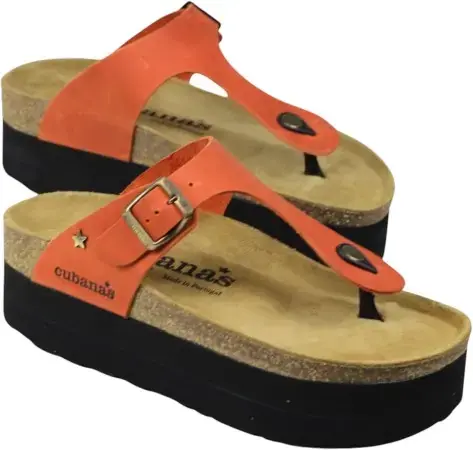 Neue Kollektion Cubanas ALICE120 Sandale orange Warehouse One