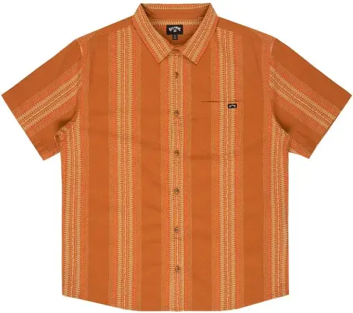 Echt Billabong SUNDAYS JACQUARD SS Hemd spice gold Warehouse One