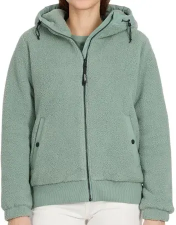 Echt Ragwear COUSY SHORT Zip Fleece dusty green Warehouse One