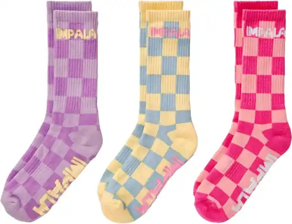 Heißes Angebot Impala SKATE Socken 3er Pack check Warehouse One