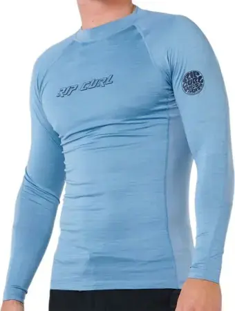 Rip curl DAWN PATROL PERFORMANCE LS Lycra faded denim Warehouse One Aktuell