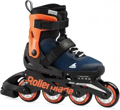 Neu Im Sortiment Rollerblade MICROBLADE Inline Skate X midnight blue/warm orange Warehouse One