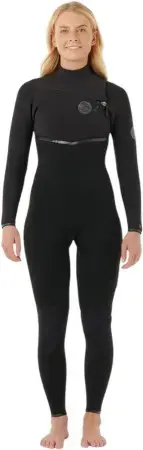 Rip curl WOMENS E BOMB 5/3 CHEST ZIP Full Suit black Warehouse One Nur Heute