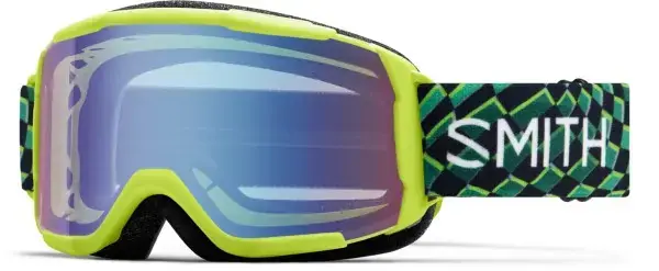 Smith DAREDEVIL Schneebrille electric lime left turn/blue sensor mirror Warehouse One Ausverkauf