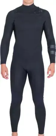 Heißes Angebot Hurley AIR 4/3 CHEST ZIP Full Suit black Warehouse One