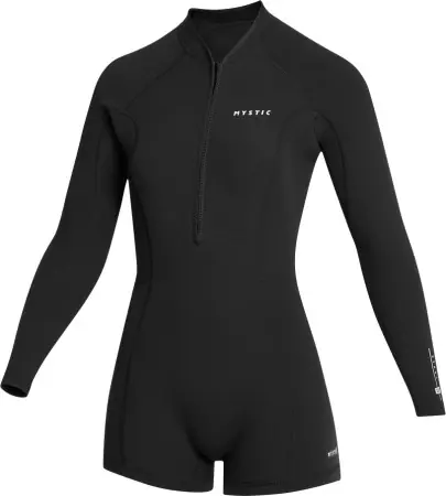 Direkt Vom Hersteller Mystic LUNAR WOMEN 2/2 CHEST ZIP LS Shorty black Warehouse One