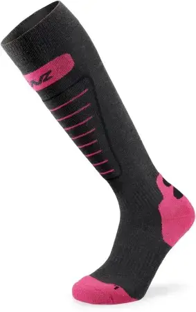 Abverkauf Lenz SKIING 1.0 Socken grey/pink Warehouse One