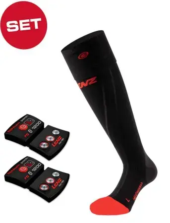 Lenz HEAT 6.1 COMPRESSION Socken inkl. LITHIUM RCB 1200 Pack Warehouse One Geprüft