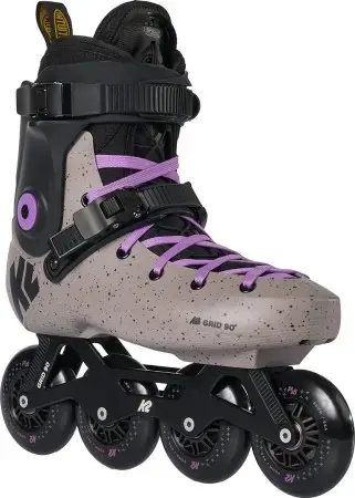 K2 GRID 90 Inline Skate grey/purple Warehouse One Nur Für Kurze Zeit