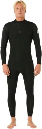 Rip curl DAWN PATROL 4/3 BACK ZIP Full Suit black Warehouse One Neu Im Sortiment