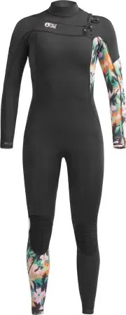 Wochenendangebot Picture EQUATION WOMEN 4/3 CHEST ZIP Full Suit abstract flower Warehouse One