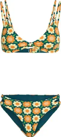 Meistverkauft Oneill ORIGINALS Bikini green retro flower Warehouse One