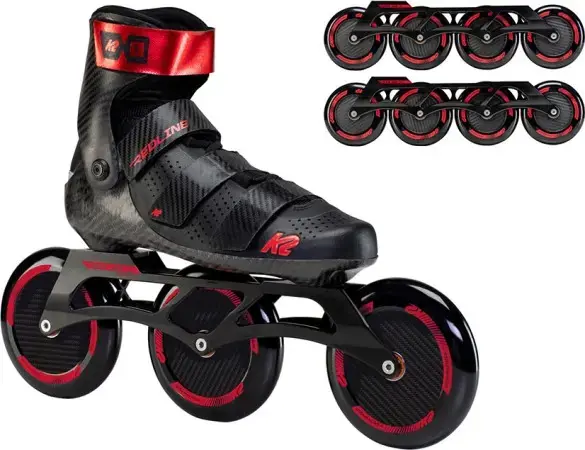 K2 REDLINE SET 125 Inline Skate + Frame Pack 110mm/88A + Rollenset ILQ 9 Pro Warehouse One Letzte Chance