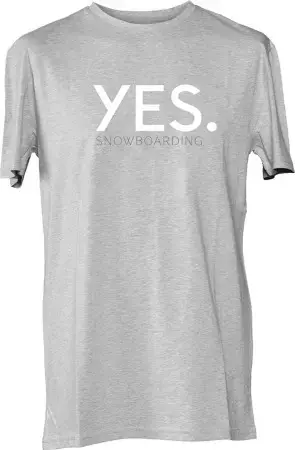 Sale Yes YES T-Shirt heather grey Warehouse One