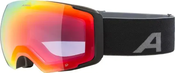 Alpina FALERA MAG Q Schneebrille black matt/red mirror Warehouse One Bestpreis