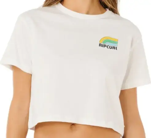 Sichere Zahlung Rip curl SURF SIDE CROPPED T-Shirt bone Warehouse One