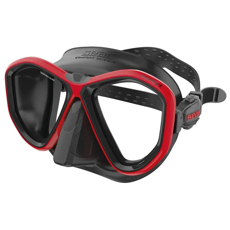 Finale Aktion Diving Mask Symbol Black-Red Seac 75-70R-SBL