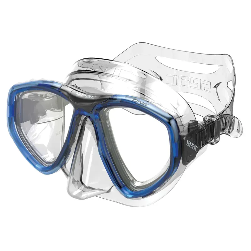 Neue Kollektion Diving Snorkeling Mask One Clear Dark-Blue Seac 9448B