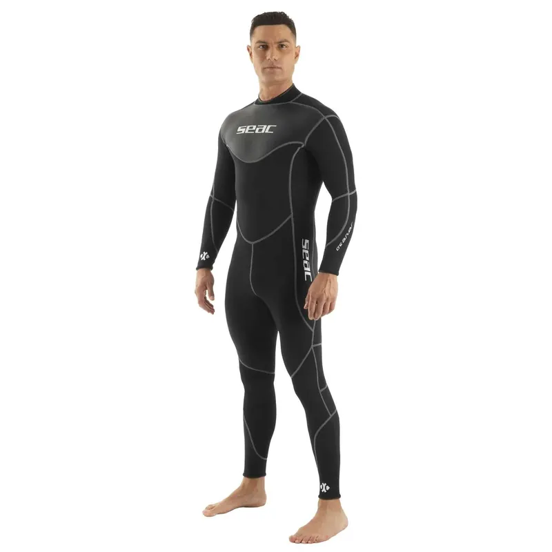 Wetsuit Sense Black Man 3mm XXXXL Seac 1-78-XXXXL Heißes Angebot