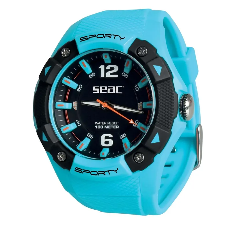 Sport Watch Sporty Light-Blue Seac 147-1AZ Neu Im Sortiment