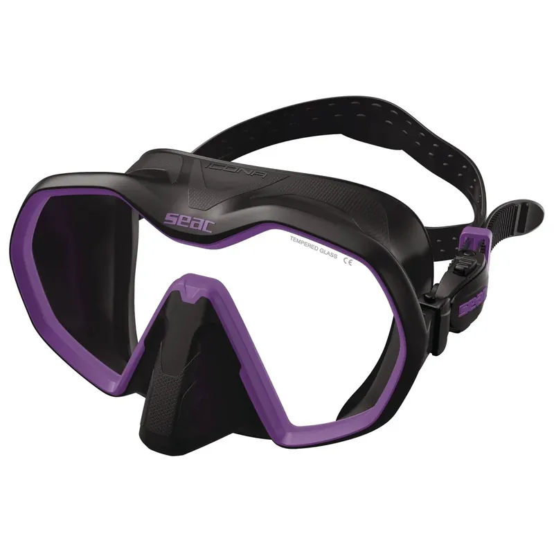 Neu Im Sortiment Diving Mask Icona Black-Lilac Seac 75-69NLL-SBL