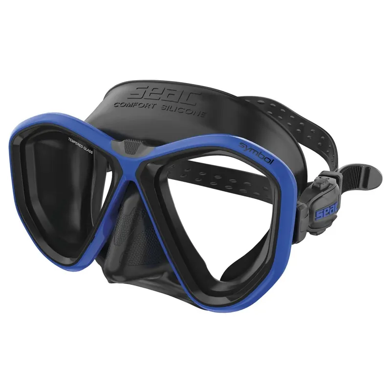 Diving Mask Symbol Asian Fit Black-Blue Seac 75-72B-SBL Online Kaufen