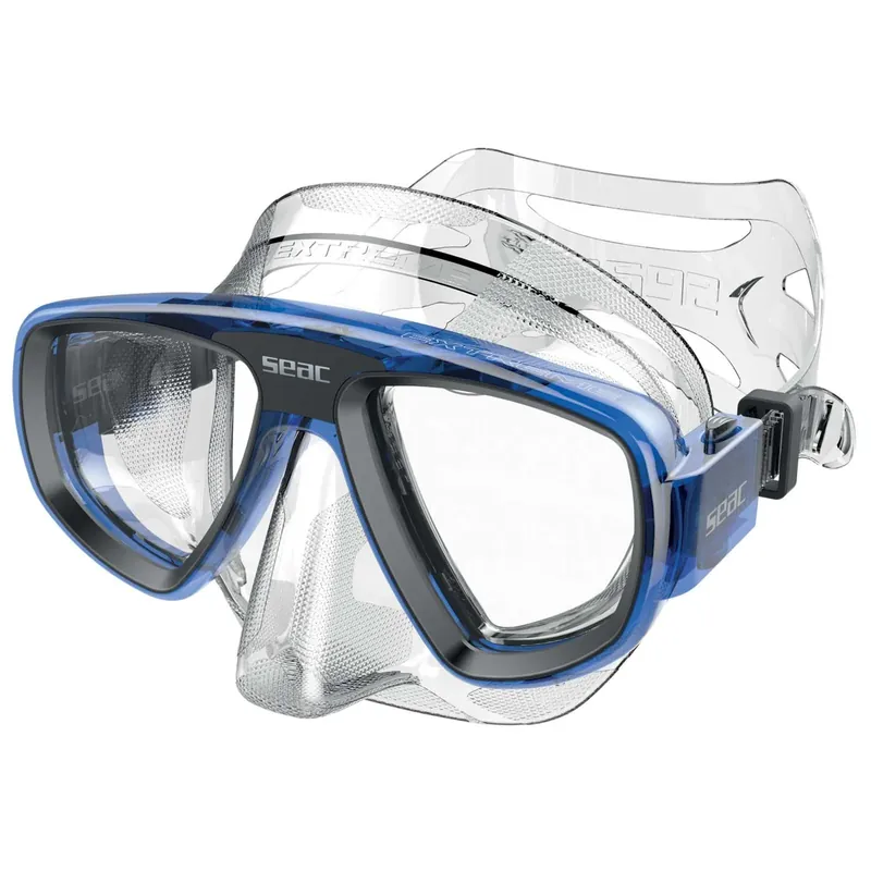 Direktkauf Diving Snorkeling Mask Extreme 50 Clear-Light-Blue Seac 75-65BC-SKL