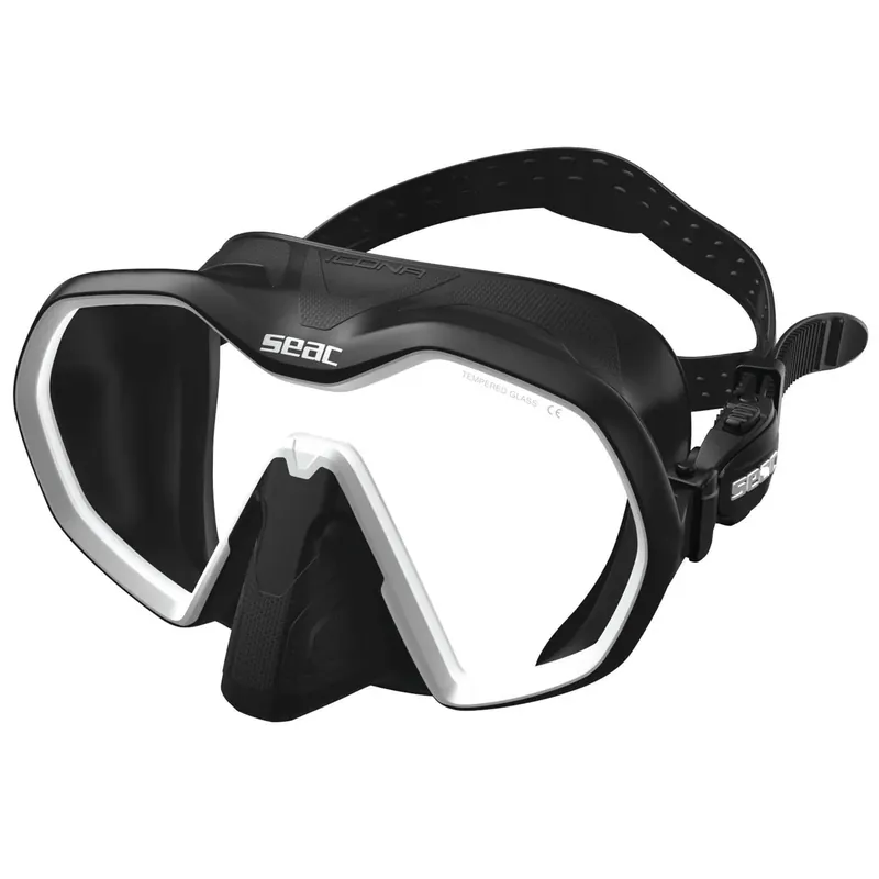 Abverkauf Diving Mask Icona Black-White Seac 75-69W-SBL