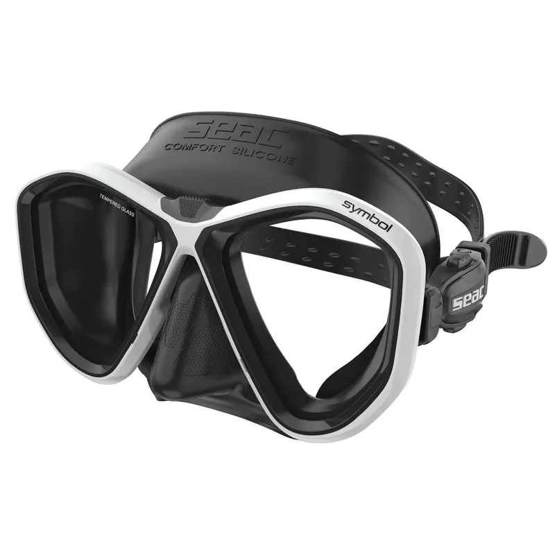 Diving Mask Symbol Asian Fit Black-White Seac 75-72W-SBL Sale