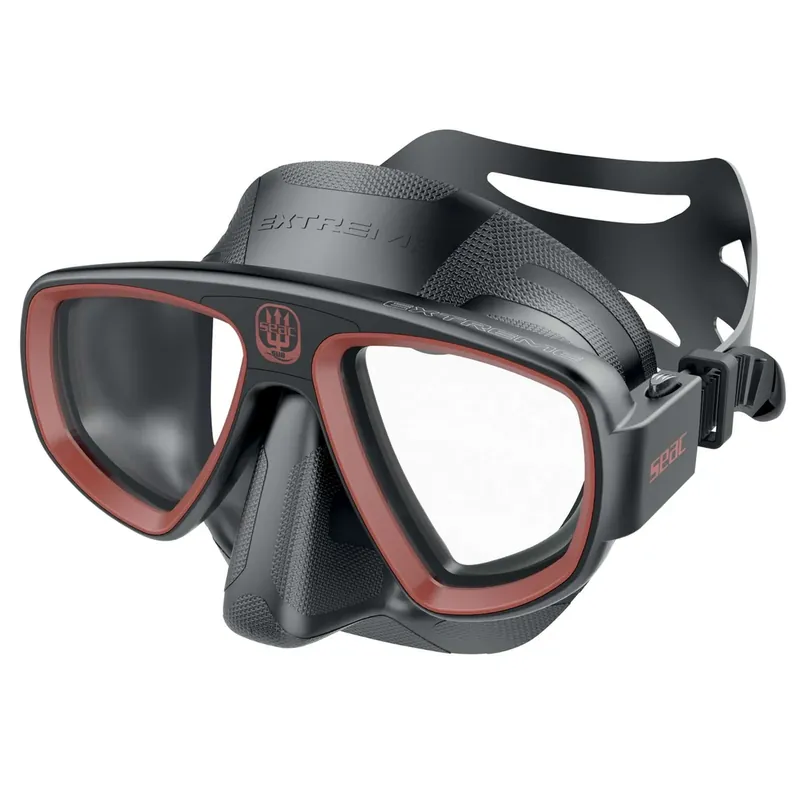 Angebot Diving Snorkeling Mask Extreme 50 Black-Red Seac 75-65NR-SBL