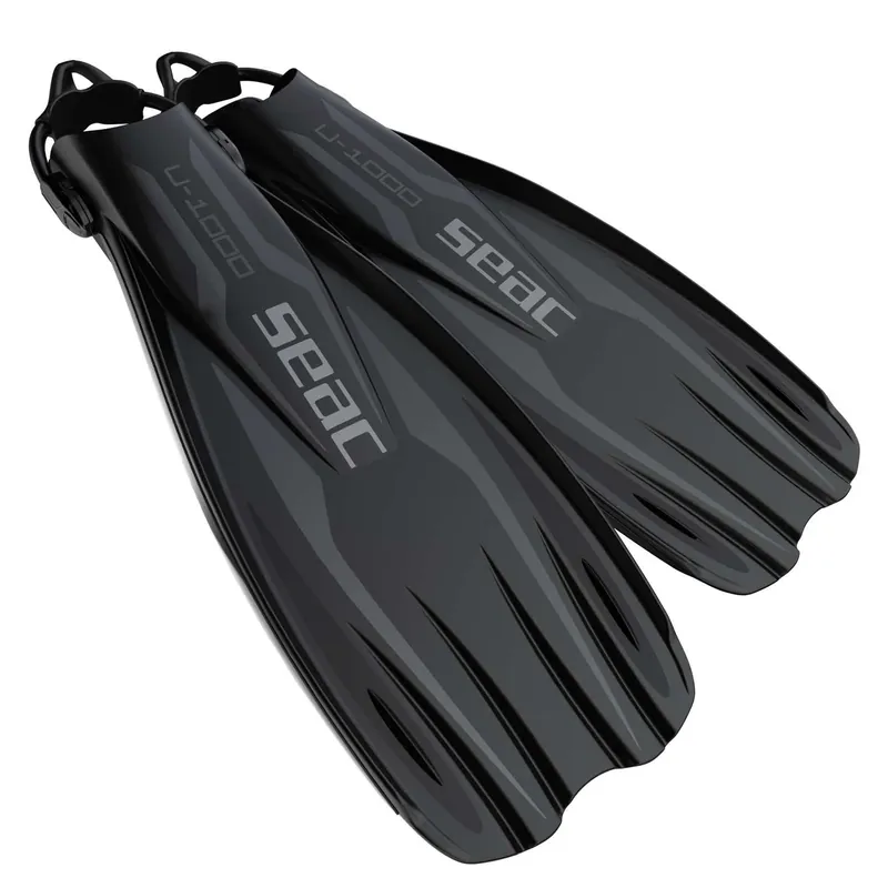 Zertifiziert Diving Fins U-1000 Black XS-S ~ 34-36 Seac 71-55N-XS-S