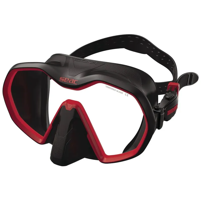 Begrenztes Angebot Diving Mask Icona Black-Red Seac 75-69NR-SBL