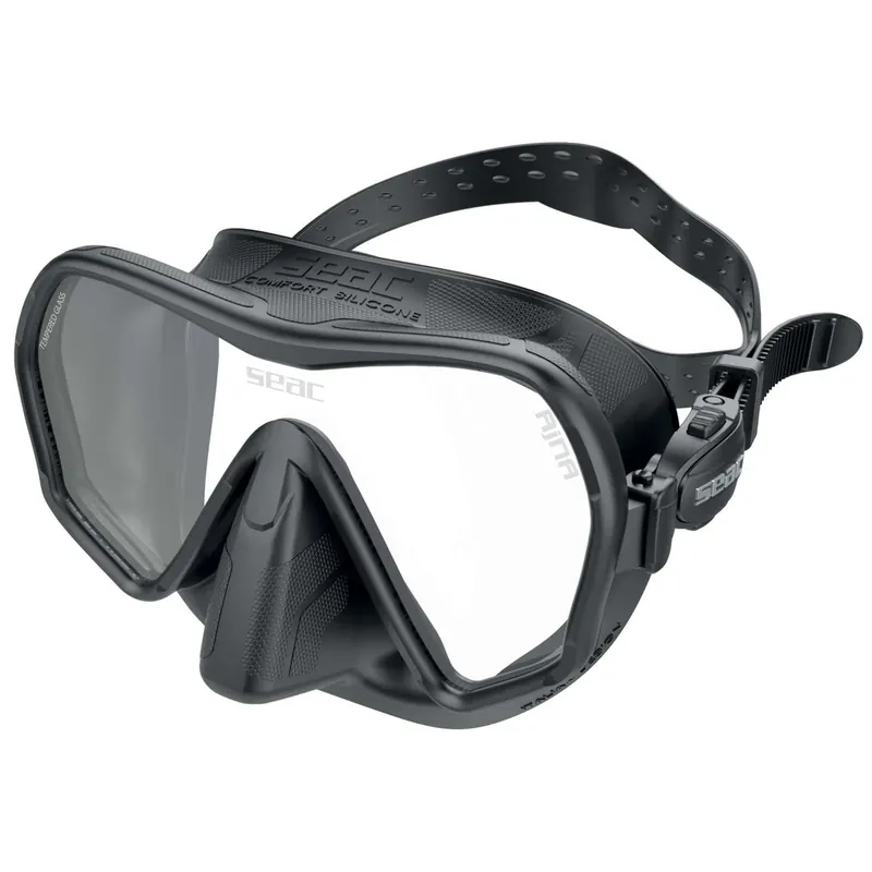 Diving Mask Ajna Black-Black Seac 75-67N-SBL Garantierte Lieferung