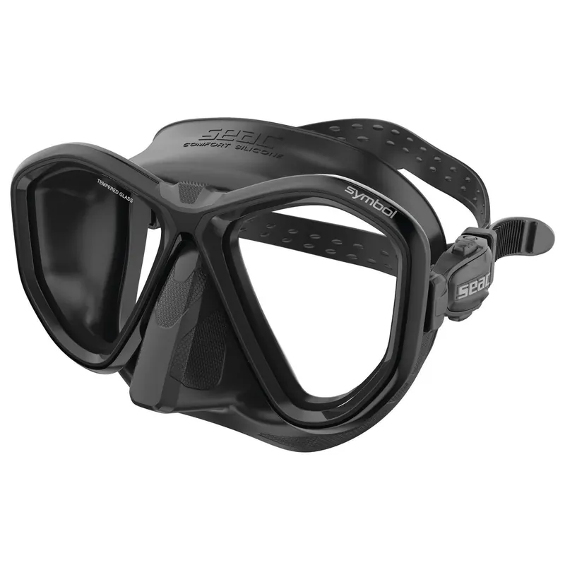 Meistverkauft Diving Mask Symbol Black-Black Seac 75-70N-SBL