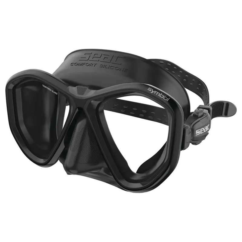 Günstig Diving Mask Symbol Asian Fit Black-Black Seac 75-72N-SBL
