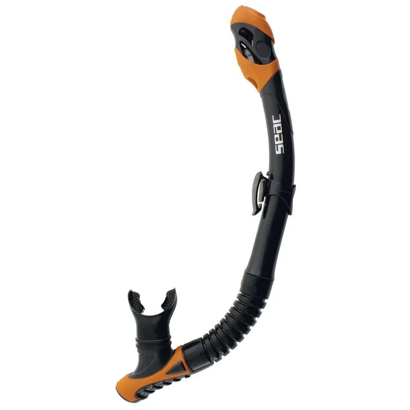 Diving Snorkeling Snorkel Reverse Dry Black-Orange Seac 84-38O-SBL Beliebt