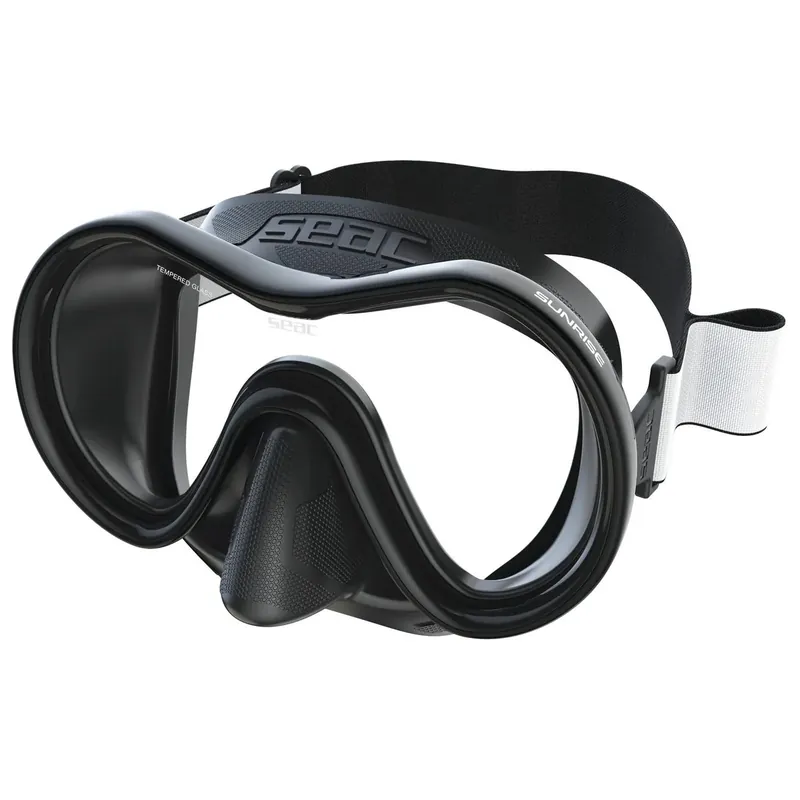 Direkt Vom Hersteller Diving Mask Sunrise Black-Black Seac 75-78B-SKL