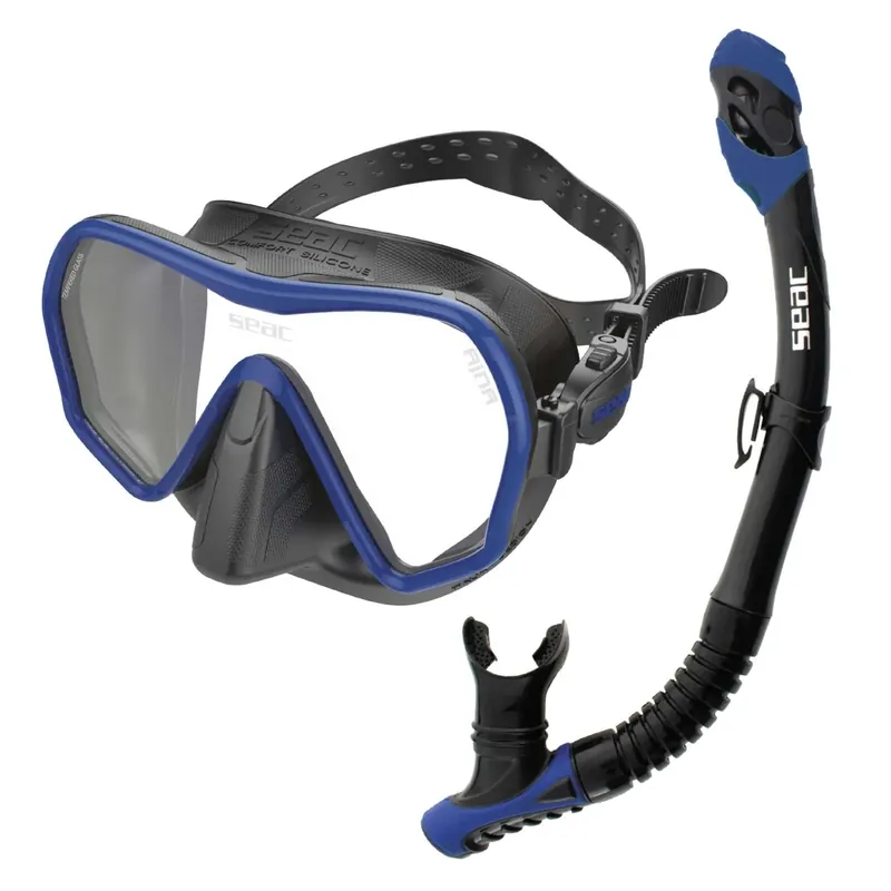 Diving Set Bis Ajna Reverse Dry Black-Blue Seac 89-95B Billig