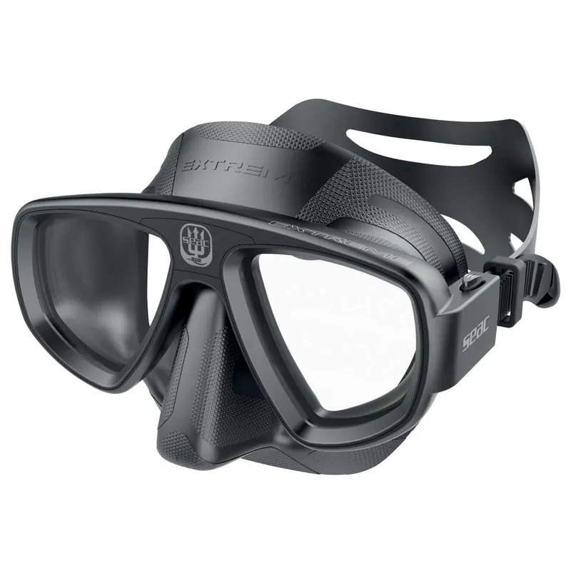 Super-Preis Diving Snorkeling Mask Extreme 50 Black-Black Seac 75-65N-SBL