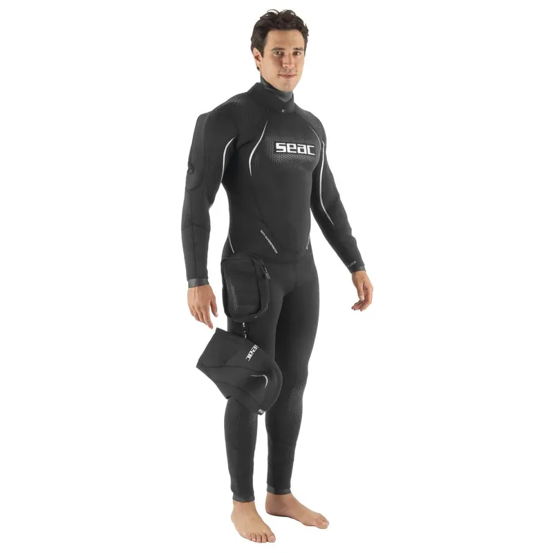Semidry Suit Spacedry Man 7mm S Seac 1-154-S Billig