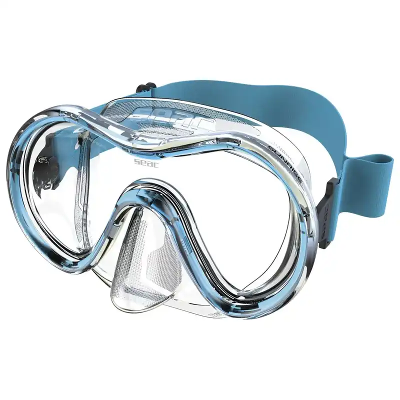 Diving Mask Sunrise Clear-Aquamarine Seac 75-78AQ-SKL Preisknaller